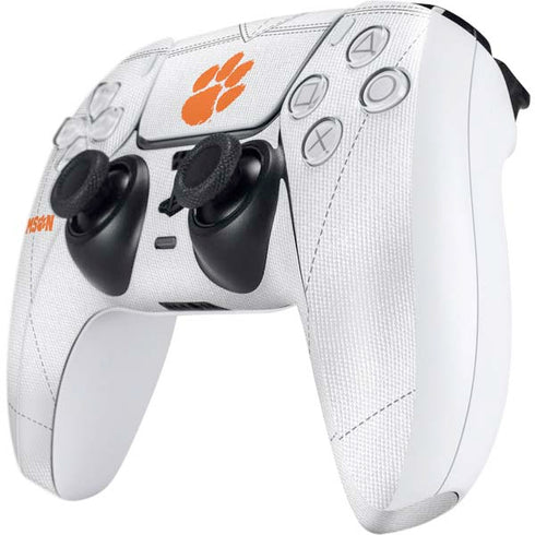 Clemson University White Jersey PS5 Controller Skin